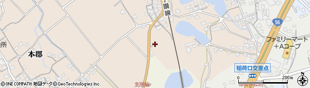 愛媛県伊予市尾崎522周辺の地図