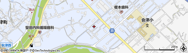 和歌山県田辺市秋津町166周辺の地図