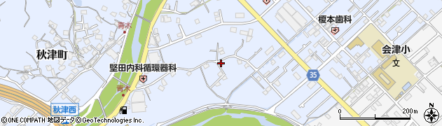 和歌山県田辺市秋津町42周辺の地図