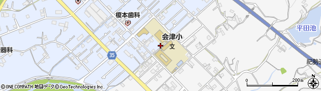 和歌山県田辺市秋津町206周辺の地図
