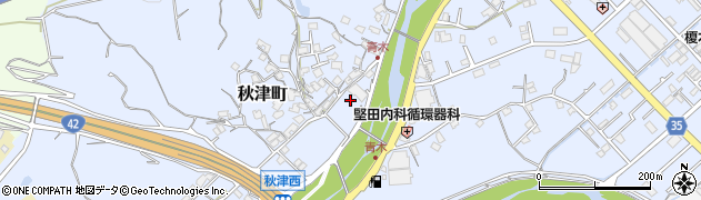 和歌山県田辺市秋津町744周辺の地図