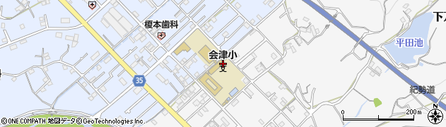 田辺市立　会津学童保育所・たんぽぽ組周辺の地図