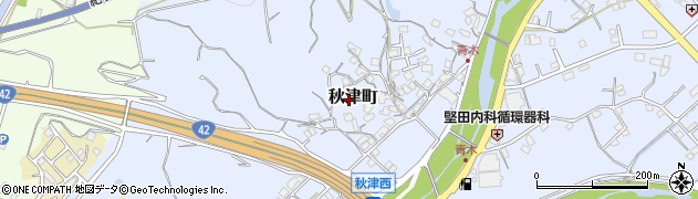 和歌山県田辺市秋津町1035周辺の地図