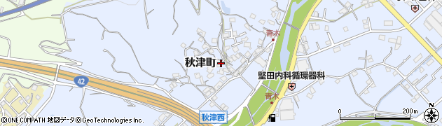 和歌山県田辺市秋津町1128周辺の地図