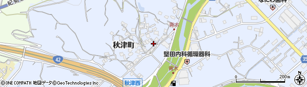 和歌山県田辺市秋津町1135周辺の地図