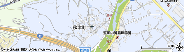 和歌山県田辺市秋津町1146周辺の地図