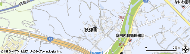 和歌山県田辺市秋津町1126周辺の地図