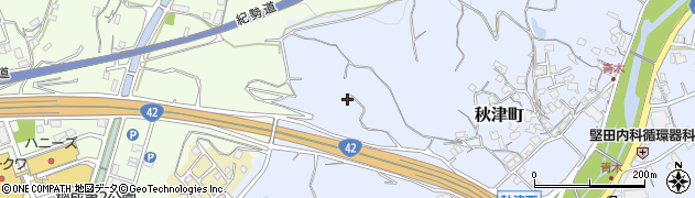 和歌山県田辺市秋津町932周辺の地図
