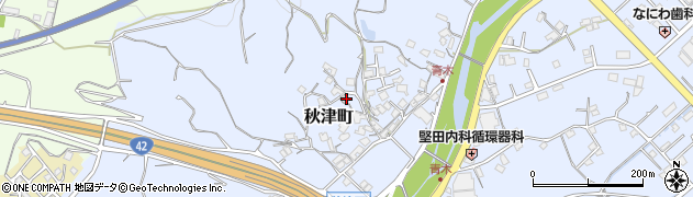 和歌山県田辺市秋津町1124周辺の地図