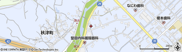 和歌山県田辺市秋津町97周辺の地図
