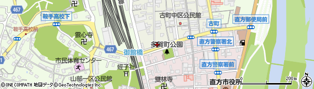 福岡県直方市古町13-20周辺の地図