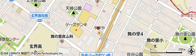 福岡県古賀市舞の里周辺の地図