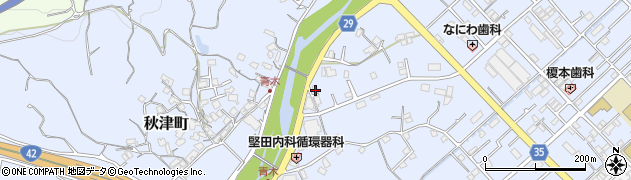 和歌山県田辺市秋津町108周辺の地図
