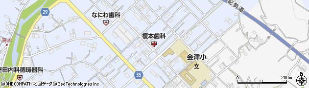和歌山県田辺市秋津町215周辺の地図