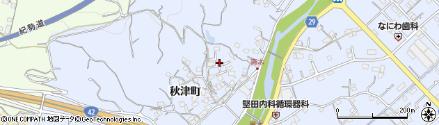 和歌山県田辺市秋津町1141周辺の地図