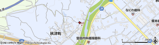 和歌山県田辺市秋津町1164周辺の地図