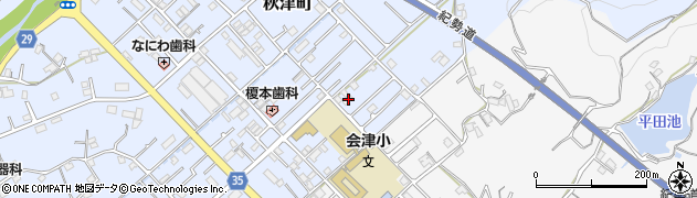 和歌山県田辺市秋津町258周辺の地図