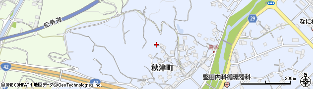 和歌山県田辺市秋津町1051周辺の地図