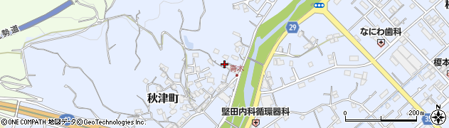 和歌山県田辺市秋津町1165周辺の地図