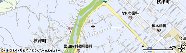 和歌山県田辺市秋津町76周辺の地図