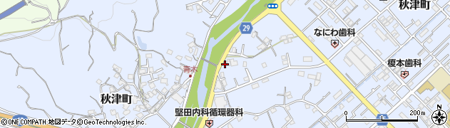 和歌山県田辺市秋津町111周辺の地図