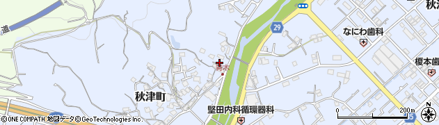 和歌山県田辺市秋津町1163周辺の地図