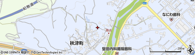 和歌山県田辺市秋津町1167周辺の地図