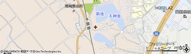 愛媛県伊予市尾崎462周辺の地図