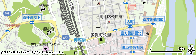 福岡県直方市古町13周辺の地図