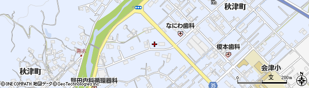 和歌山県田辺市秋津町64周辺の地図