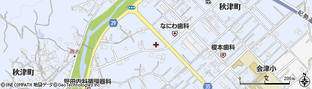 和歌山県田辺市秋津町65周辺の地図
