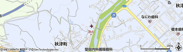 和歌山県田辺市秋津町1177周辺の地図
