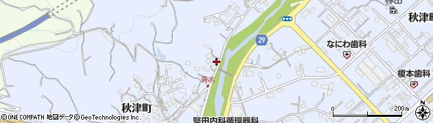 和歌山県田辺市秋津町1215周辺の地図