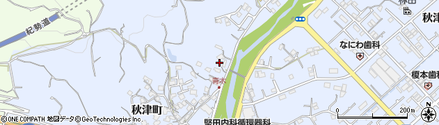 和歌山県田辺市秋津町1232周辺の地図