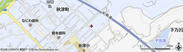 和歌山県田辺市秋津町383周辺の地図