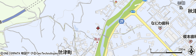 和歌山県田辺市秋津町1231周辺の地図