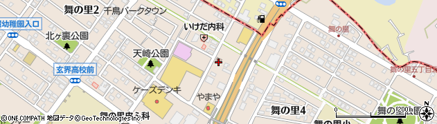 古賀舞の里郵便局周辺の地図