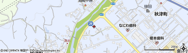 和歌山県田辺市秋津町122周辺の地図