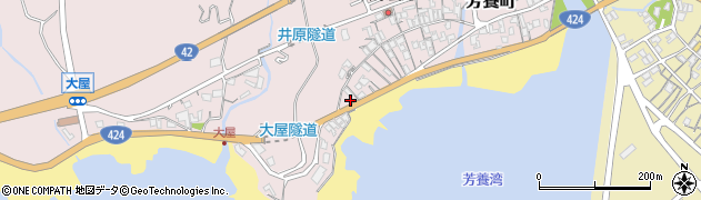和歌山県田辺市芳養町852周辺の地図