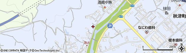 和歌山県田辺市秋津町1220周辺の地図
