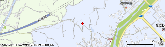 和歌山県田辺市秋津町1100周辺の地図