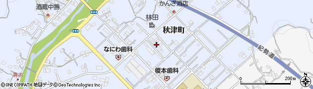 和歌山県田辺市秋津町220周辺の地図