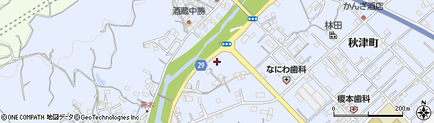 和歌山県田辺市秋津町127周辺の地図