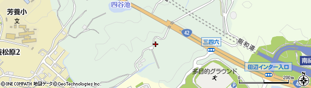 和歌山県田辺市元町周辺の地図