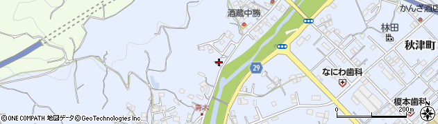 和歌山県田辺市秋津町1221周辺の地図