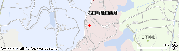 長崎県壱岐市石田町池田西触1307周辺の地図