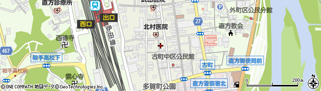 福岡県直方市古町12-8周辺の地図