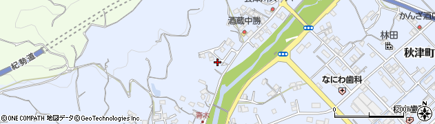 和歌山県田辺市秋津町1224周辺の地図