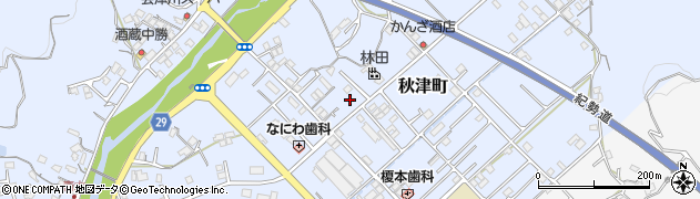 和歌山県田辺市秋津町230周辺の地図