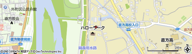 国土交通省遠賀川河川事務所　藤野川排水機場周辺の地図